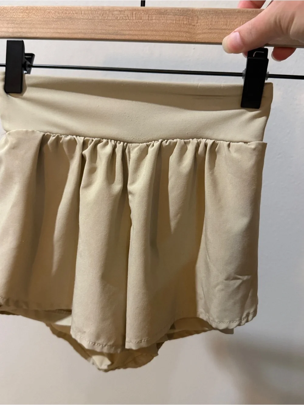 Children’s Place High-Waist Shorts in Light Tan